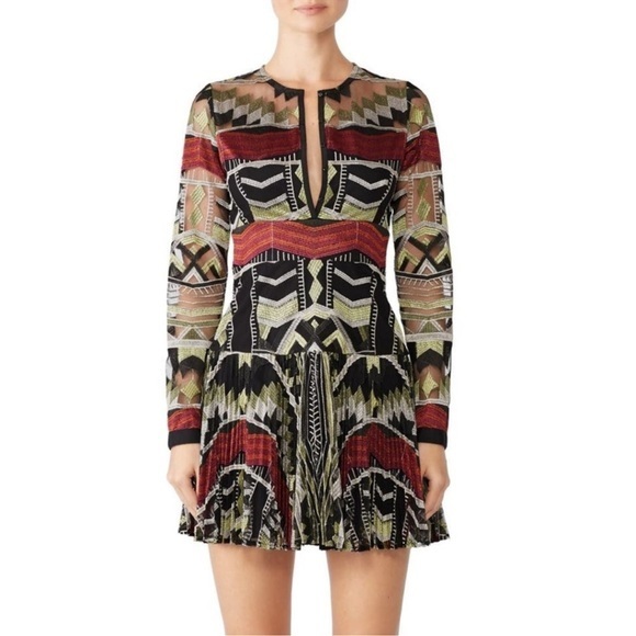 ALEXIS Nalory Dress Embroidered‎ Drop Waist Women Size Small - Picture 1 of 12